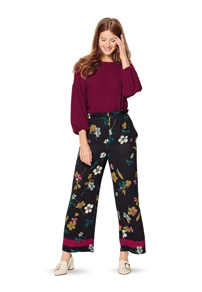 Pattern Pants straight cut with elastic band (Burda 2/2020, pattern number 6173 B)