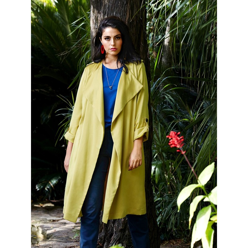 Pattern Trench coat of free...