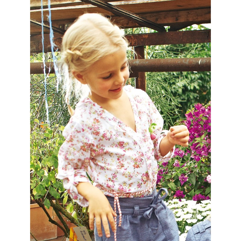 Pattern Shirt-cut blouse...