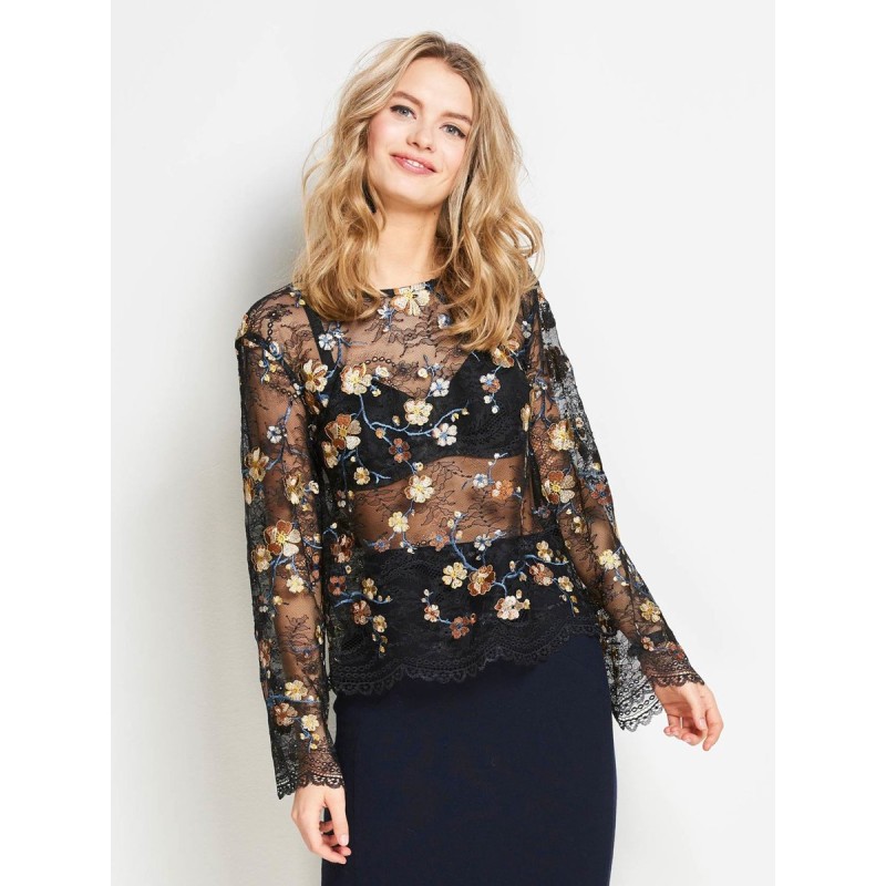 Pattern Lace blouse of a...