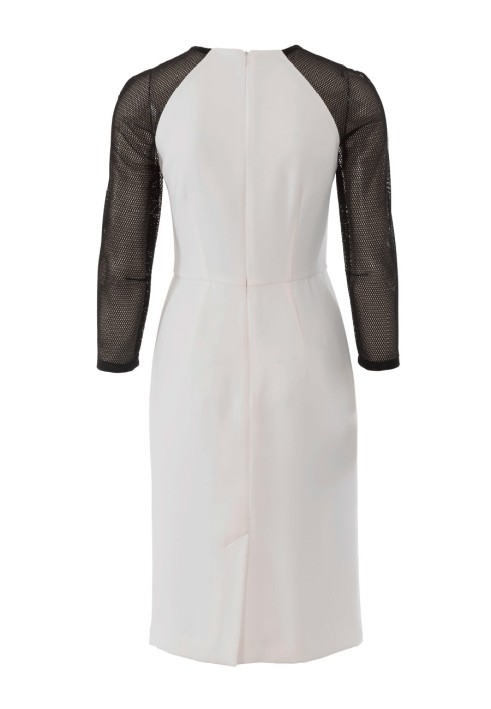 Pattern Sheath dress with contrasting details (Burda 1/2018, pattern no. 6438 B)