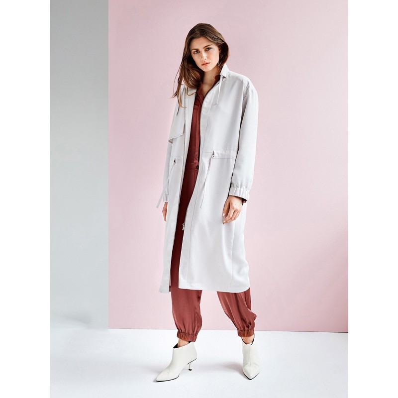 Park pattern satin with a...