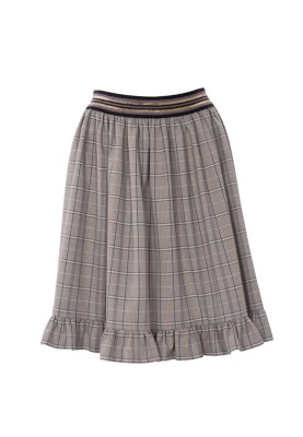 Pattern Mini skirt on a wide elastic belt (Burda 2/2018, pattern number 6357 B)