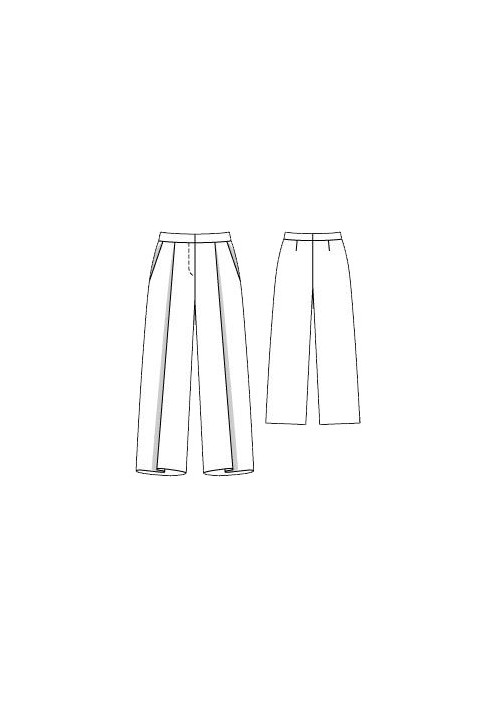 Pattern Wide trousers (Burda 8/2015, pattern number 125 V)