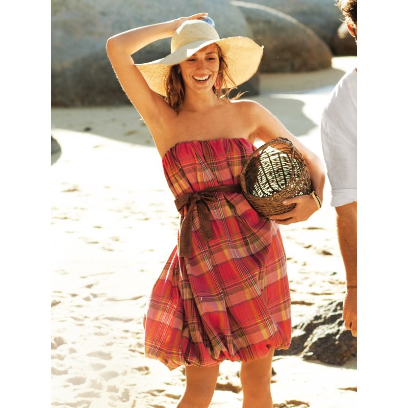 Pattern Balloon dress with...