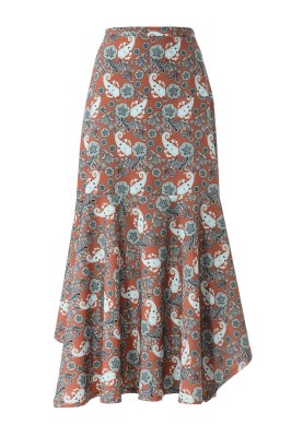 Pattern Maxi skirt with a lush bottom (Burda 3/2020, pattern no. 112)