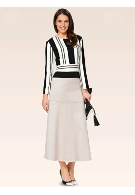 Pattern Midi skirt with a flared silhouette without a belt (Burda 2/2015, pattern number 6699 A)