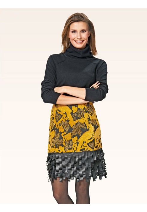 Pattern Midi skirt with a flared silhouette without a belt (Burda 2/2015, pattern number 6699 A)