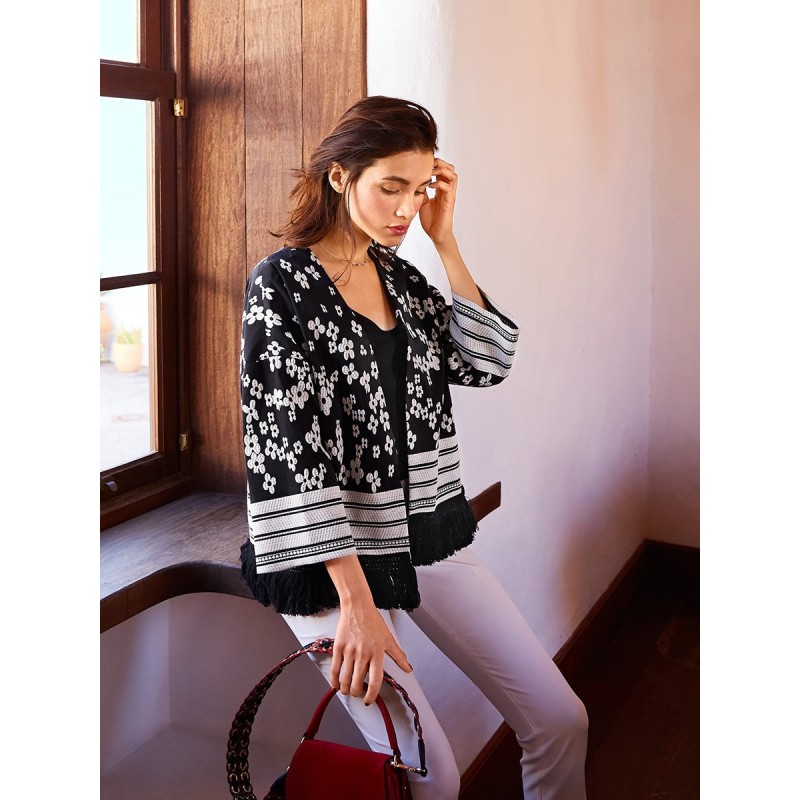 Pattern Wide cut jacket...