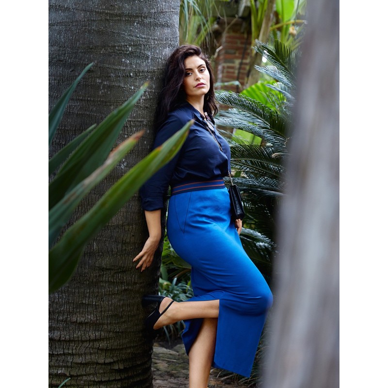 Pattern Midi knitted skirt...