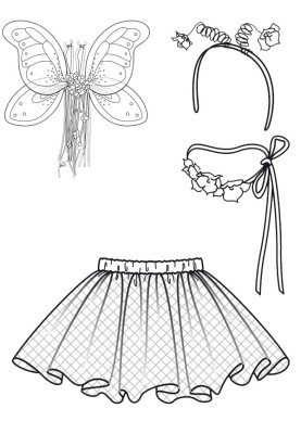 Butterfly costume pattern (Burda 1/2011, pattern number 142)