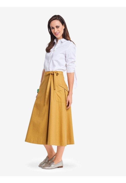 Pattern Midi skirt with a flared silhouette (Burda 2/2018, pattern number 6375 A)