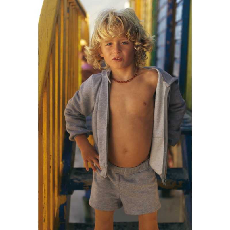 Pattern Knitted shorts with...