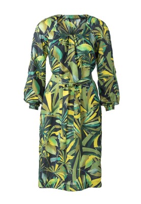 Pattern Dress with long raglan sleeves and belt (Burda 1/2020, pattern number 6222 B)