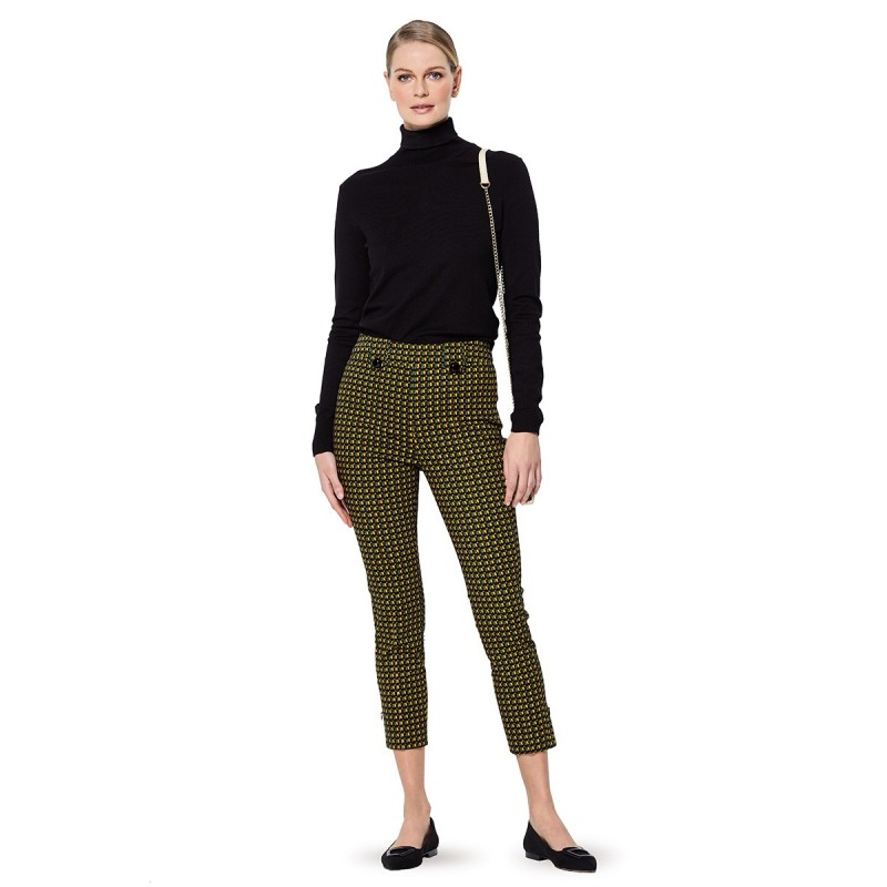 Pattern Narrow-cut knitted...