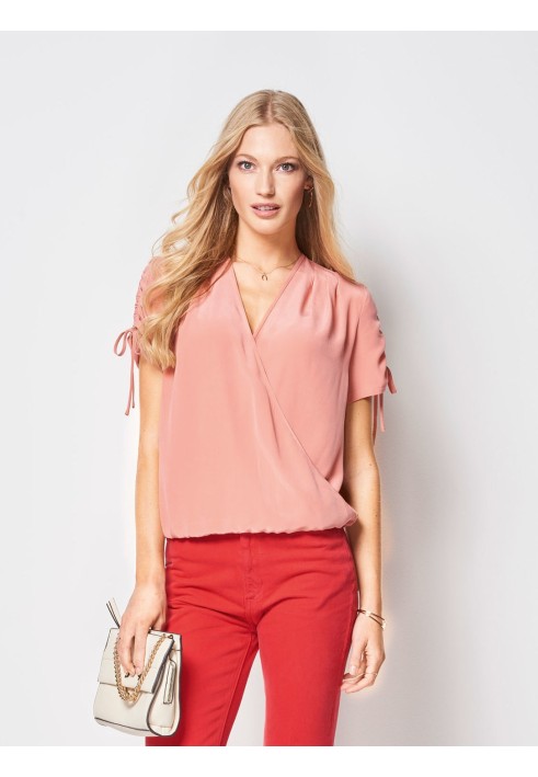 Pattern Collarless blouse with short sleeves (Burda 1/2018, pattern number 6425 B)