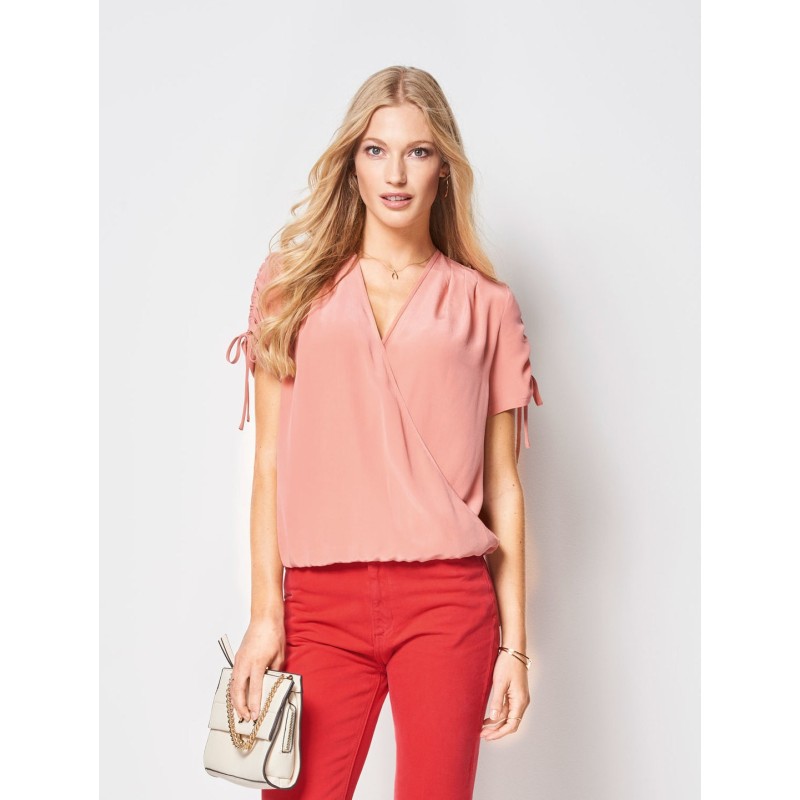 Pattern Collarless blouse...