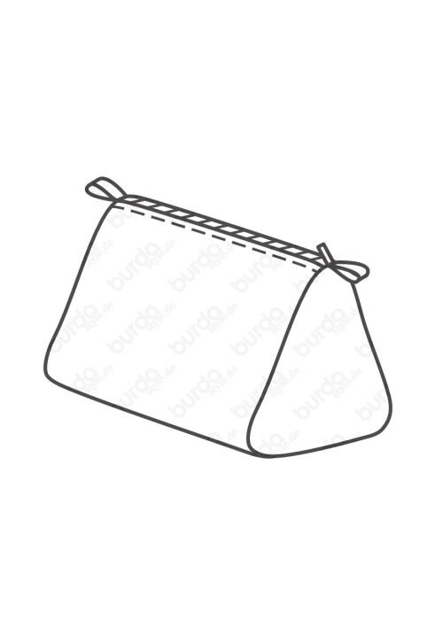 Cosmetic bag pattern (Burda 2/2017, pattern number 6493 D)