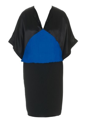 Pattern Crepe satin dress with knitted skirt (Burda 6/2011, pattern number 129)