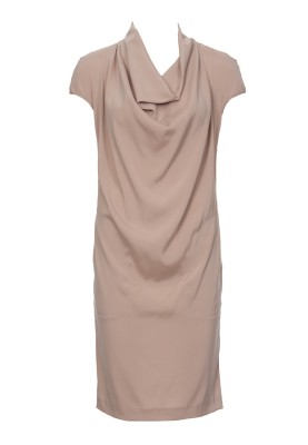 Pattern Crepe-satin dress with waterfall collar (Burda 8/2011, pattern number 116)