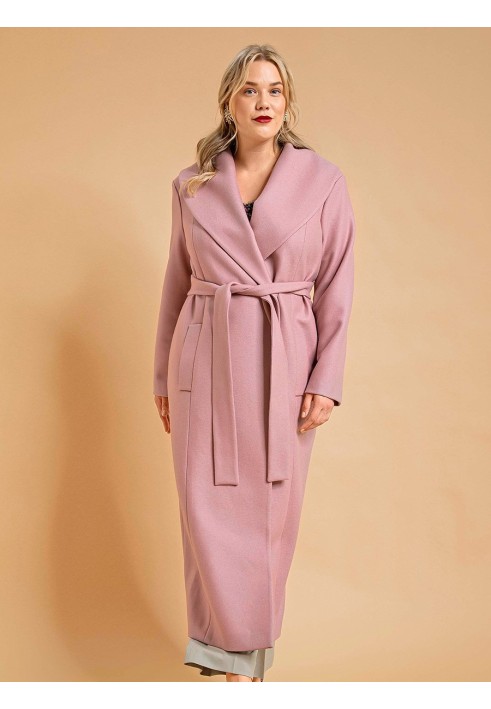 Pattern Maxi coat with shawl collar (Burda. Fashion Plus 2/2019, pattern number 414)