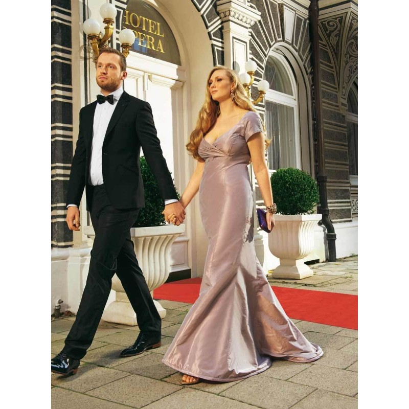 Pattern Maxi dress with a...