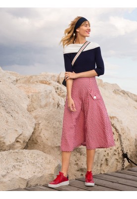 Pattern A-line skirt with deep pleats (Burda 5/2018, pattern number 104)