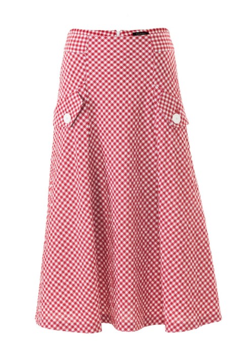 Pattern A-line skirt with deep pleats (Burda 5/2018, pattern number 104)