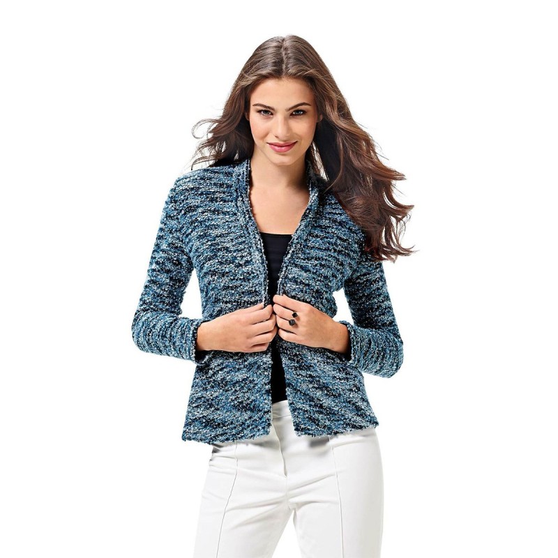 Pattern Knitted jacket with...