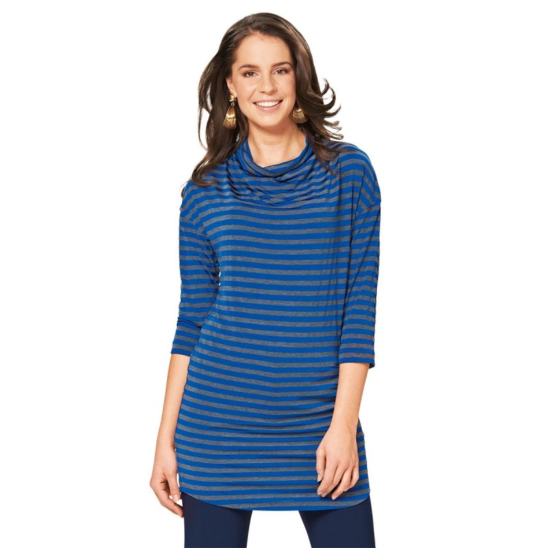 Pattern Long pullover with...