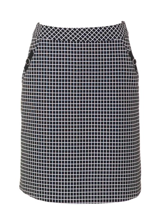 Pattern Mini skirt with pockets (Burda 2/2010, pattern number 104 B)