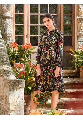 Pattern Shirt dress with pleated skirt (Burda 9/2018, pattern number 118)