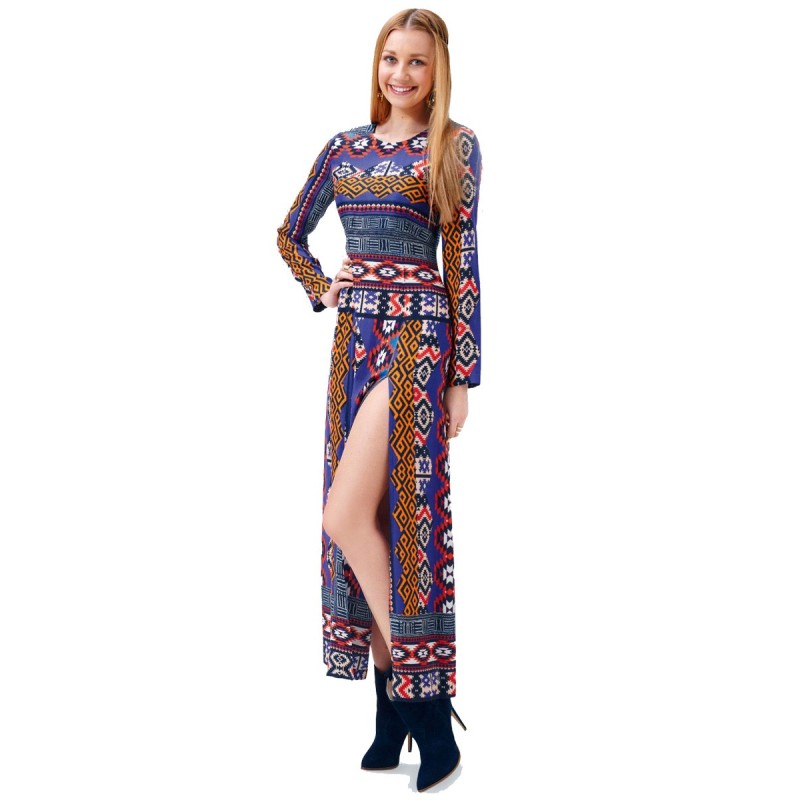 Pattern Long empire dress...