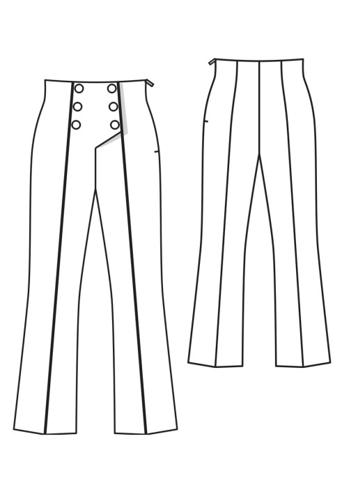 Pattern Pants length 7/8 (Burda 11/2015, pattern number 106 V)