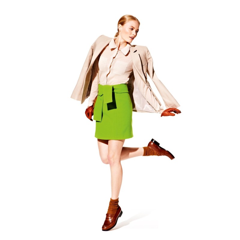 Pattern Mini skirt with a...