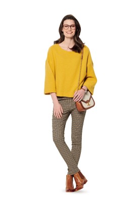 Pattern Pullover with fastening on the back (Burda 2/2020, pattern number 6163 A)