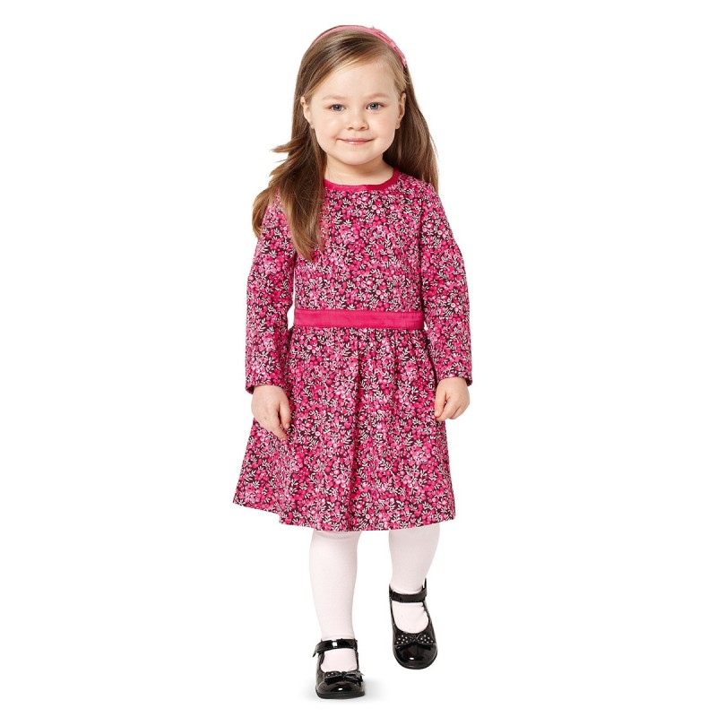 Pattern Corduroy dress with...
