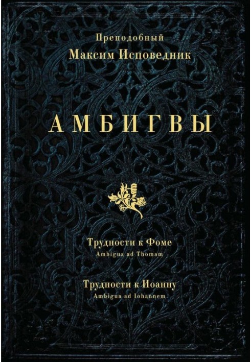 АМБИГВЫ. Трудности к Фоме  (Ambigua ad Thomam), Трудности к Иоанну (Ambigua ad Iohannem)