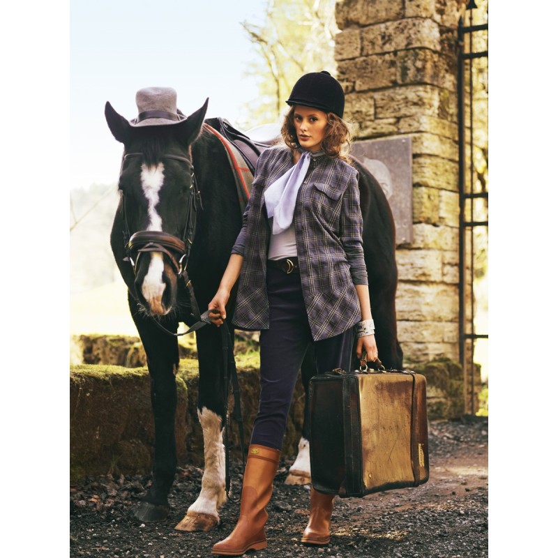 Pattern Blouse-shirt with...