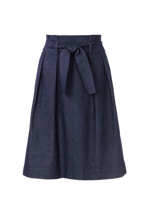 Paper bag denim skirt pattern (Burda 1/2020, pattern number 110 A)