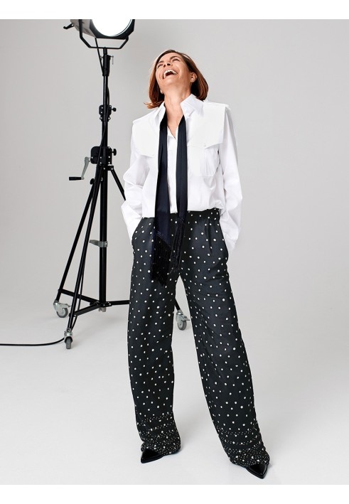 Pattern Marlene trousers with an elastic waistband (Burda 2/2020, pattern number 104)