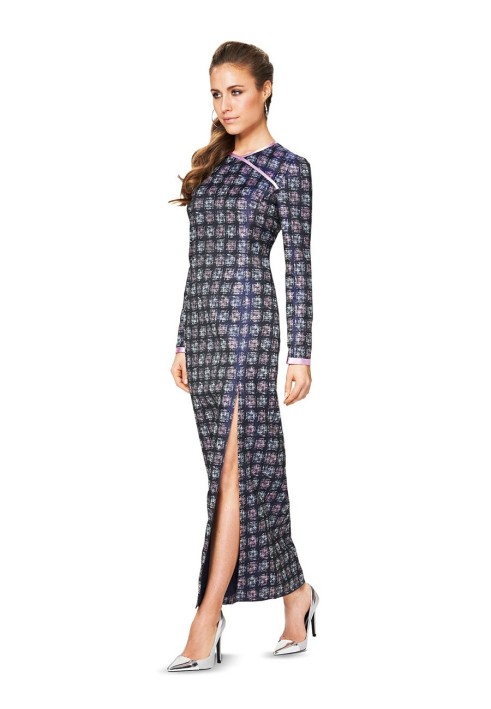 Pattern Sheath dress in Asian style (Burda 2/2014, pattern number 6830 A)