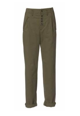 Pattern Straight-cut trousers with button fastening (Burda 9/2010, pattern no. 130)