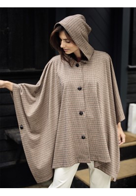 Pattern Poncho cape with a hood (I love to sew 3/2019, pattern number 118)