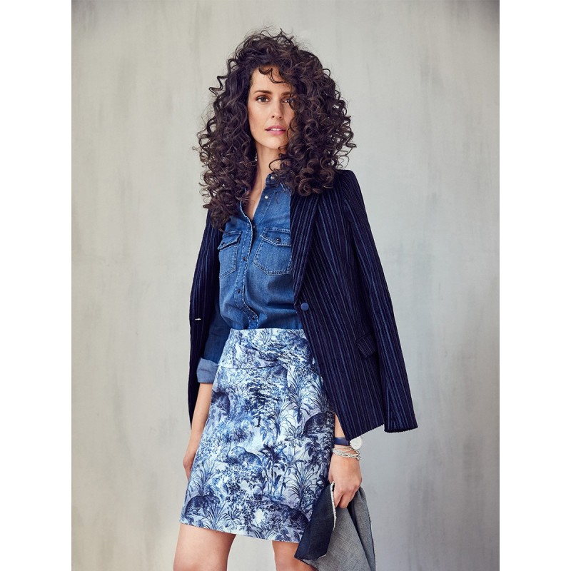 Pattern Mini skirt with...