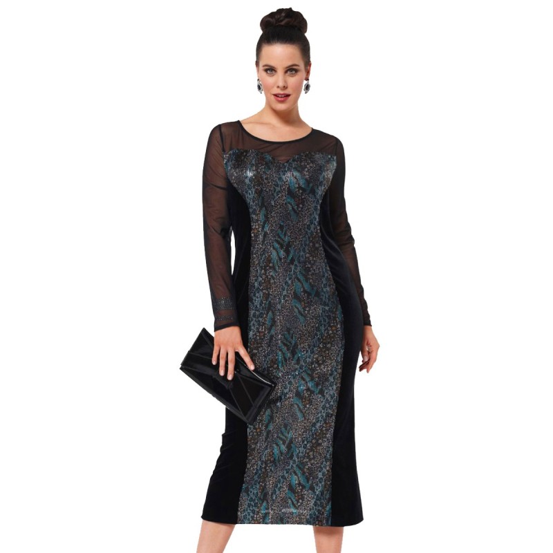 Pattern Evening dress with...