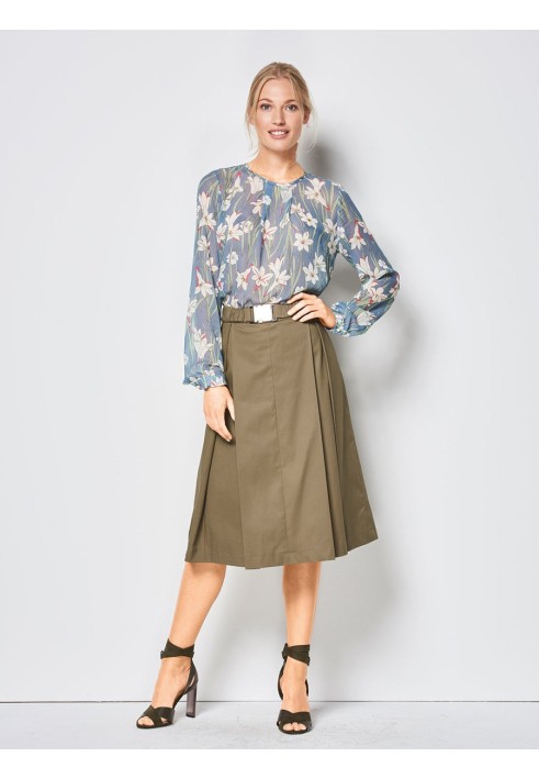 Pattern Midi skirt with pleats (Burda 1/2018, pattern number 6430 B)