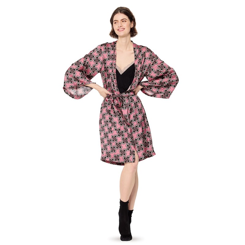 Kimono pattern with wide...