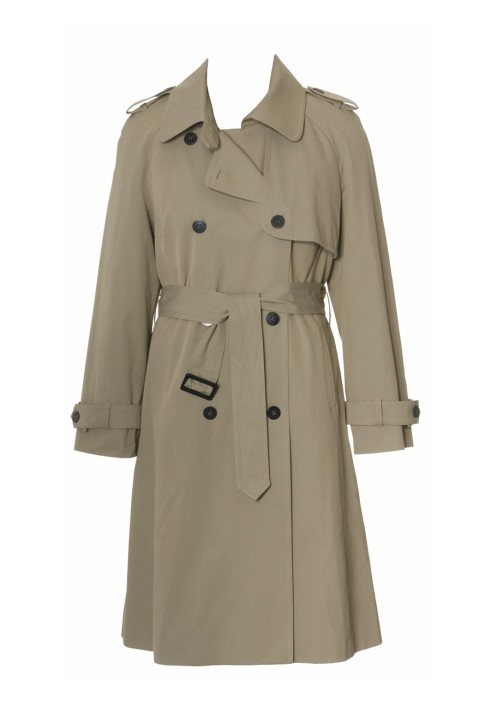 Double-breasted gabardine trench coat pattern (Burda 9/2010, pattern number 132)