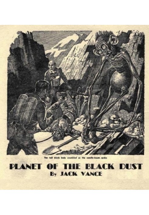 Black dust planet